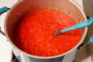 Ruby red and mouth-watering sweet, strawberry jam is a summertime treat!